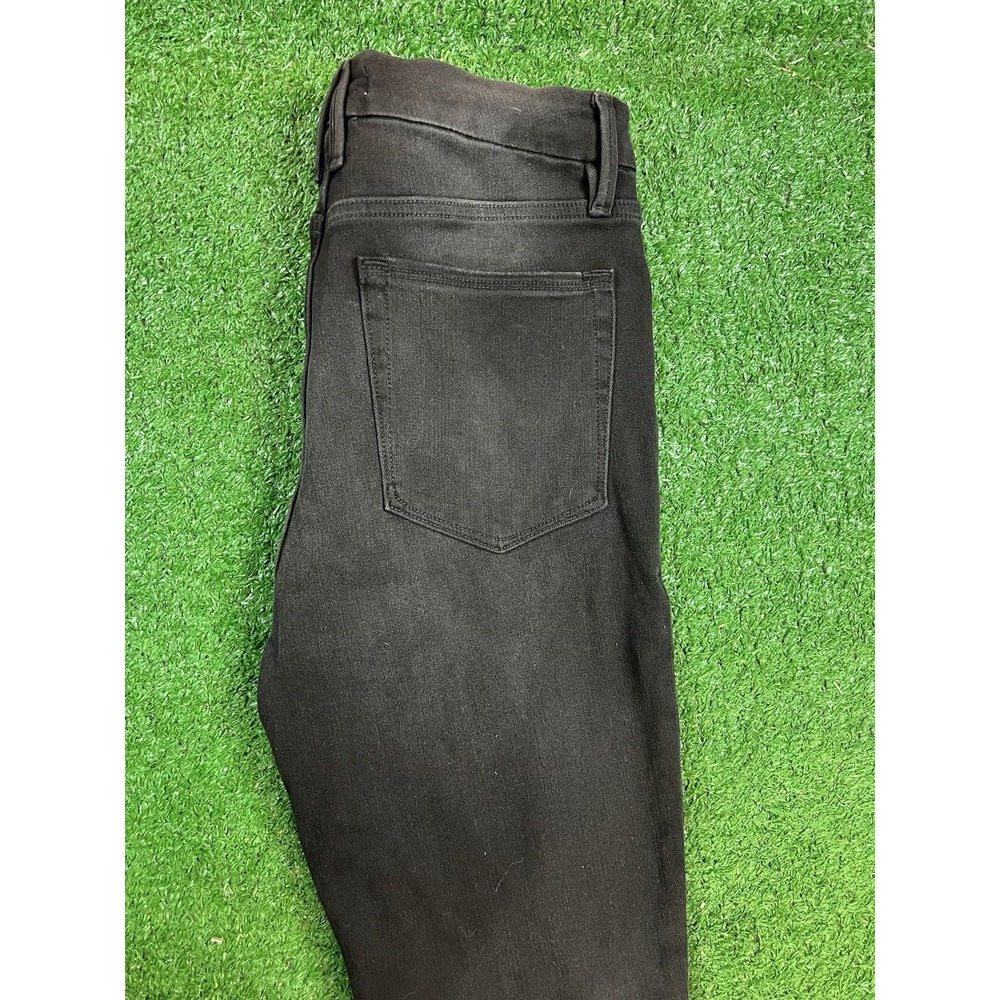 NWT Good American Jeans Womens 8 Black Skinny Good Legs Stretch Distressed Denim - Picture 8 of 9